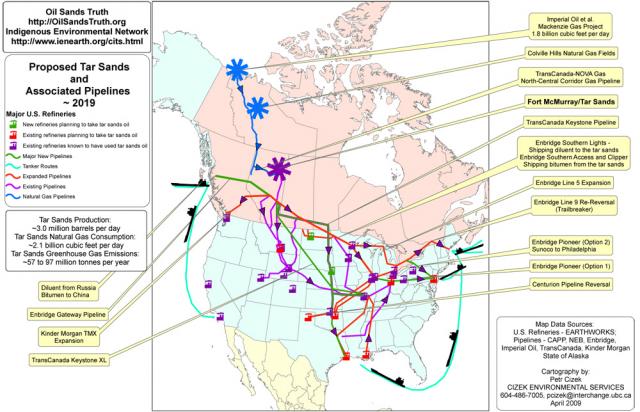 Updated Continental Maps: Pipelines in 2019